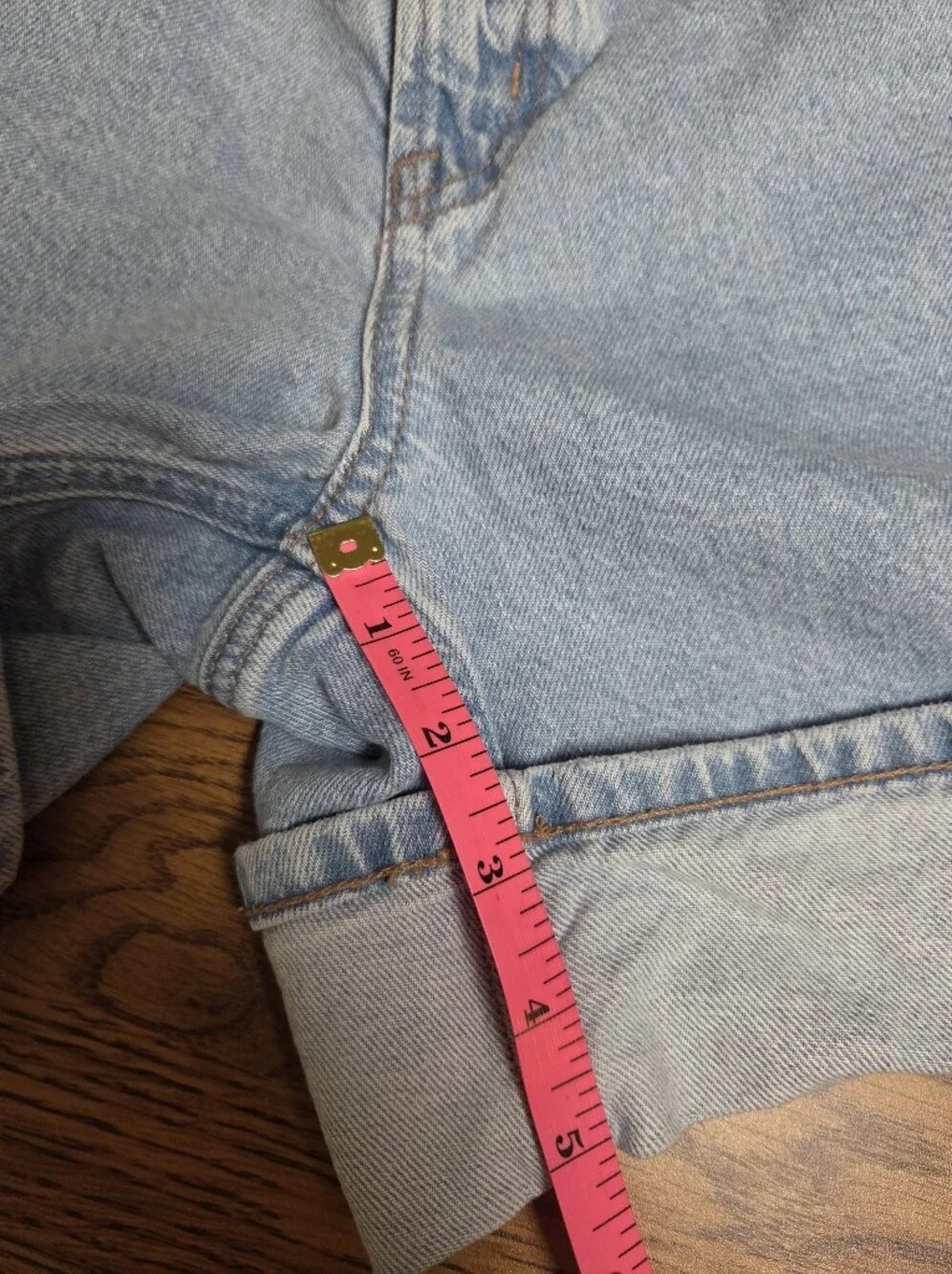 American Eagle Outfitters Light Blue Denim Shorts Size 4 - Picture 7 of 11